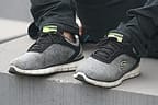 man with black shoes