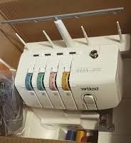 white Serger Machine